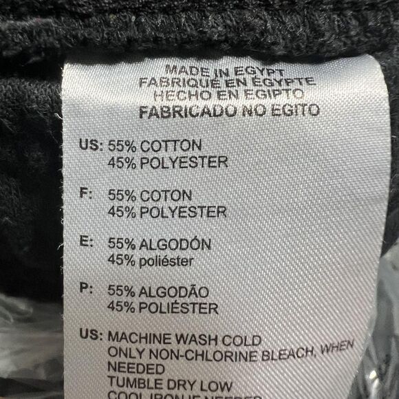 Adidas Pants Mens Large Black Golf Joggers Sweatpants Tapered Cuffed Pockets - Picture 5 of 10